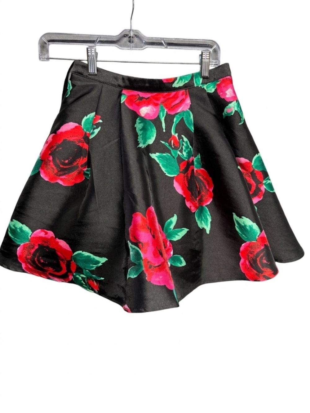 Coquette, Floral, Y2K, Barbiecore, Party, Rose Tulle Skirt - Junior Size 1